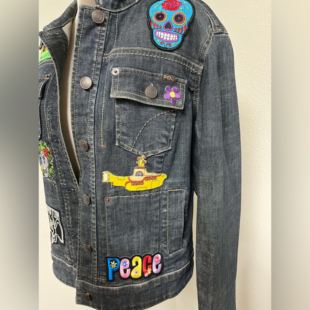 French Dressing Jacket With Custom Patchwork. - image 3